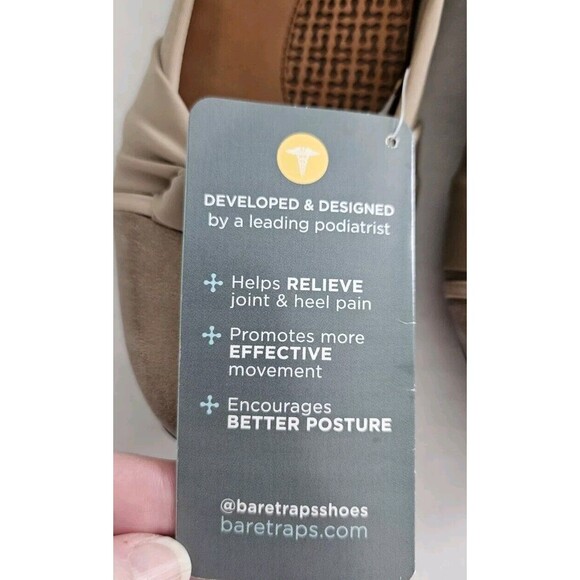 BareTraps Soft Bronze Nima Hidden Heel posture plus balance align Size 6 NWT - Picture 5 of 8